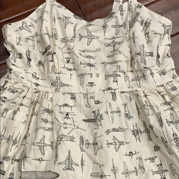 ModCloth airplane helicopter dress NWOT - Picture 5 of 7